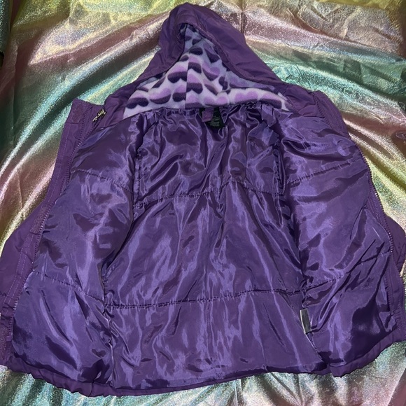 Toddler girls purple coat - Picture 2 of 3